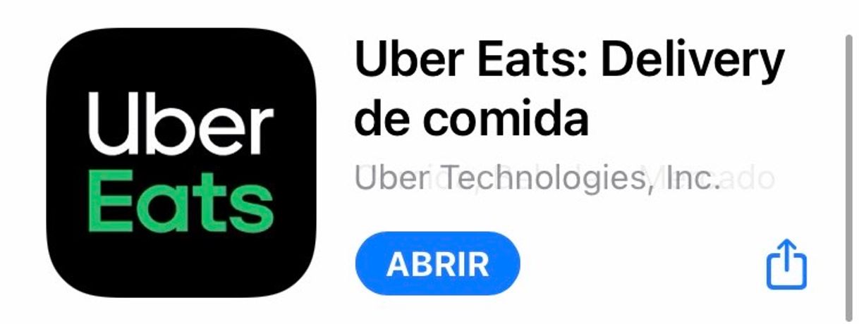 Aplicaciones uber eats