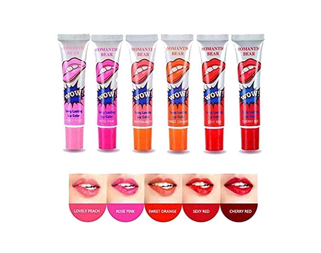 Product Kentop 6 colores Magic Peel Off Mask Tint constante una agua Labios Brillo