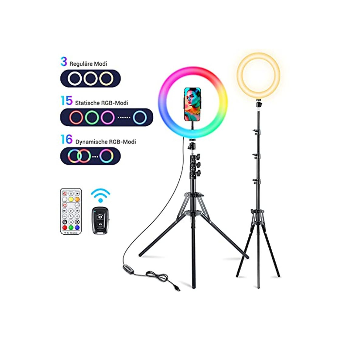 Social Virfine Aro de Luz para Movil TIK Tok