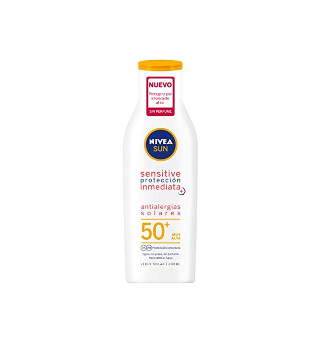 Productos NIVEA SUN Sensitive Protección Inmediata Antialergias Solares Leche Solar FP 50