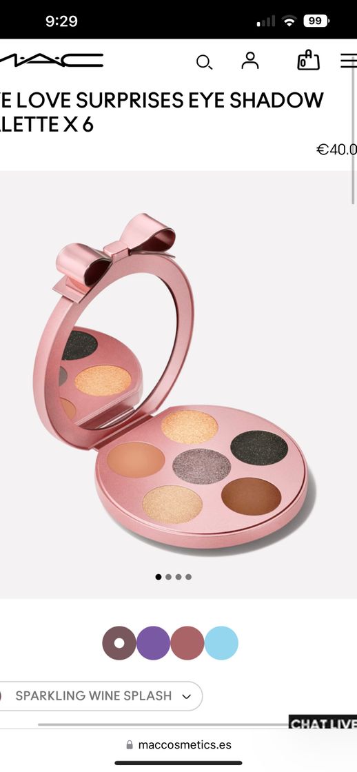 Beauty Paleta sombras 