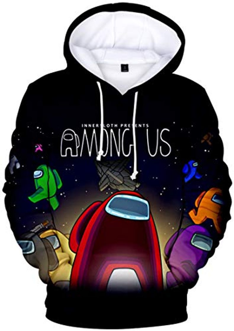 Moda MINIDORA Among Us Sudadera con Capucha 3D Imprimió Hoodies Hombres Casual Manga