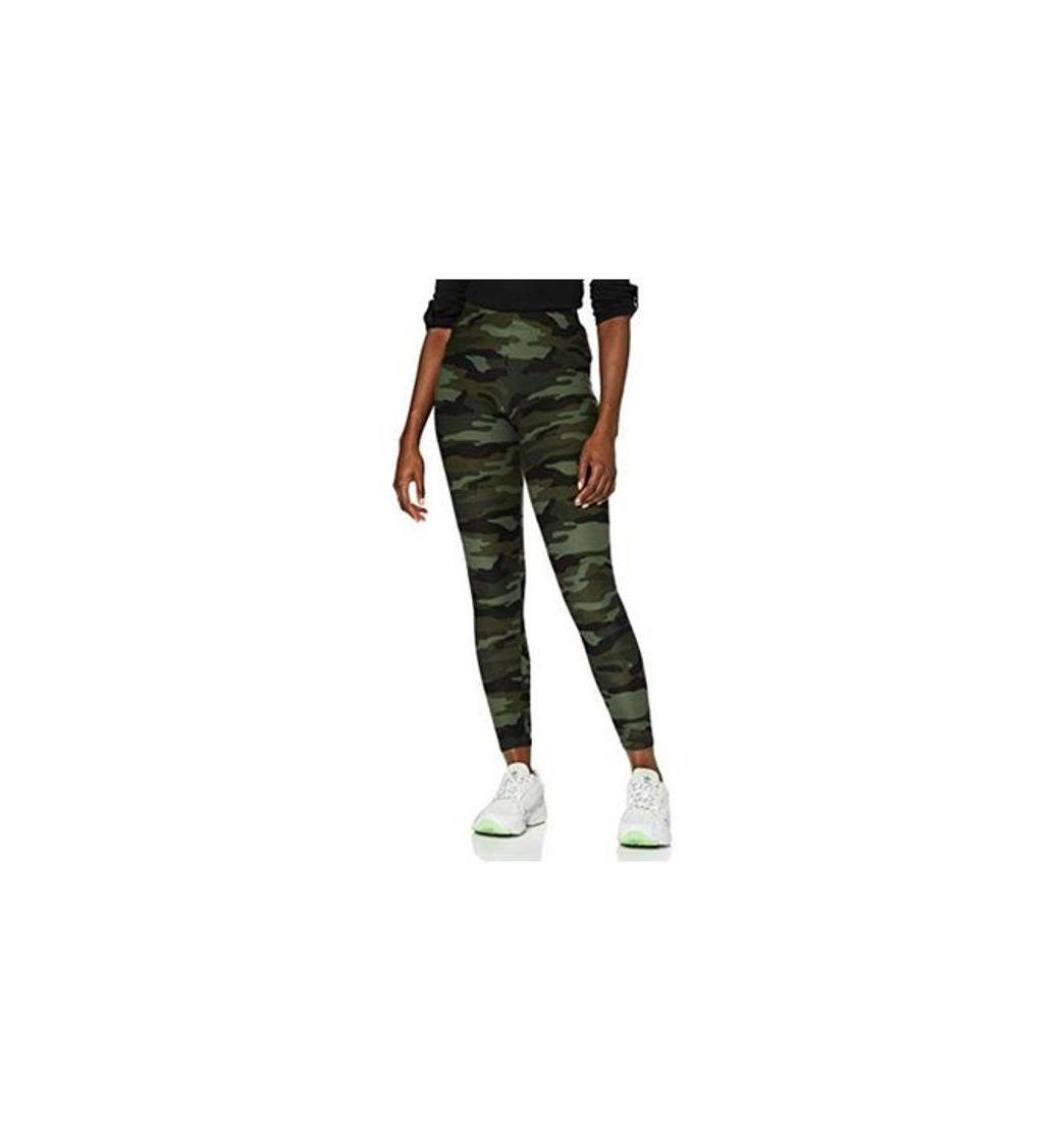 Fashion Urban Classics Ladies Camo Leggings Mallas, Verde