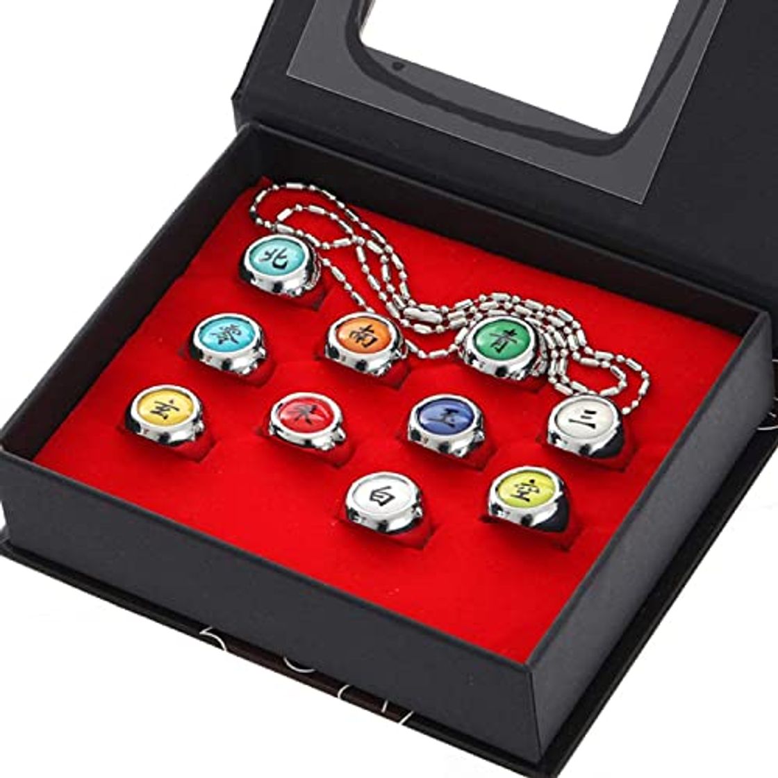 Moda I3C 10pc Anillos Anime Anillo de Dedo Accesorios de Cosplay organización Akatsuki Nuevo para Hombre Mujer Chico