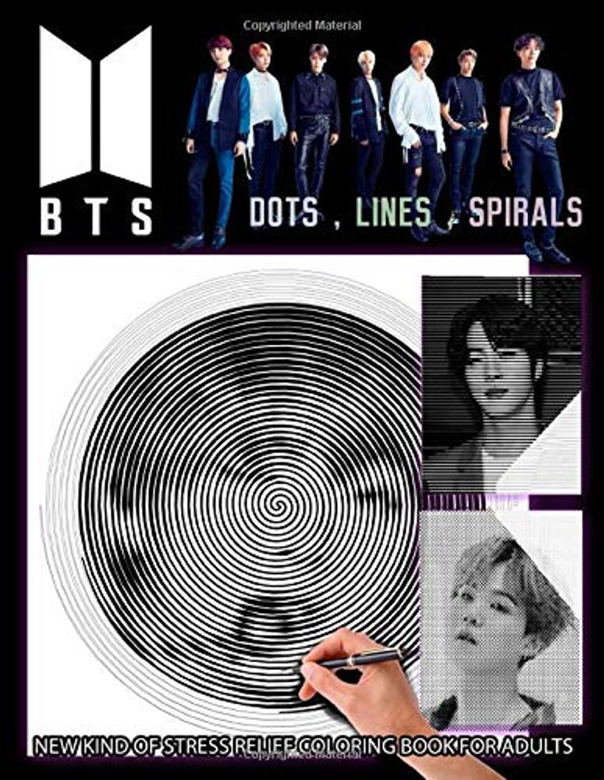 Product BTS Dots Lines Spirals Coloring Book