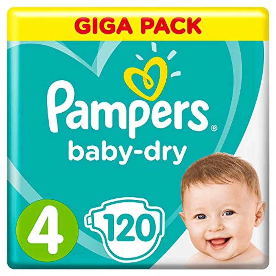 Belleza PAMPERS Baby-Dry, tamaño 4,