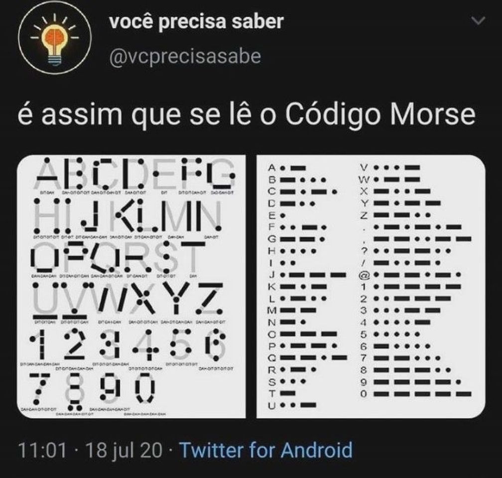 Fashion CÓDIGO MORSE📊