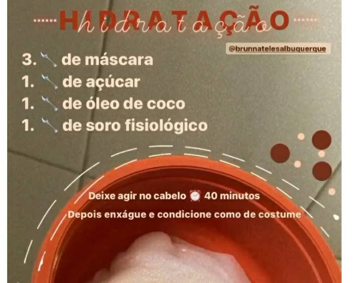 Moda Receitinha de Hidratação 