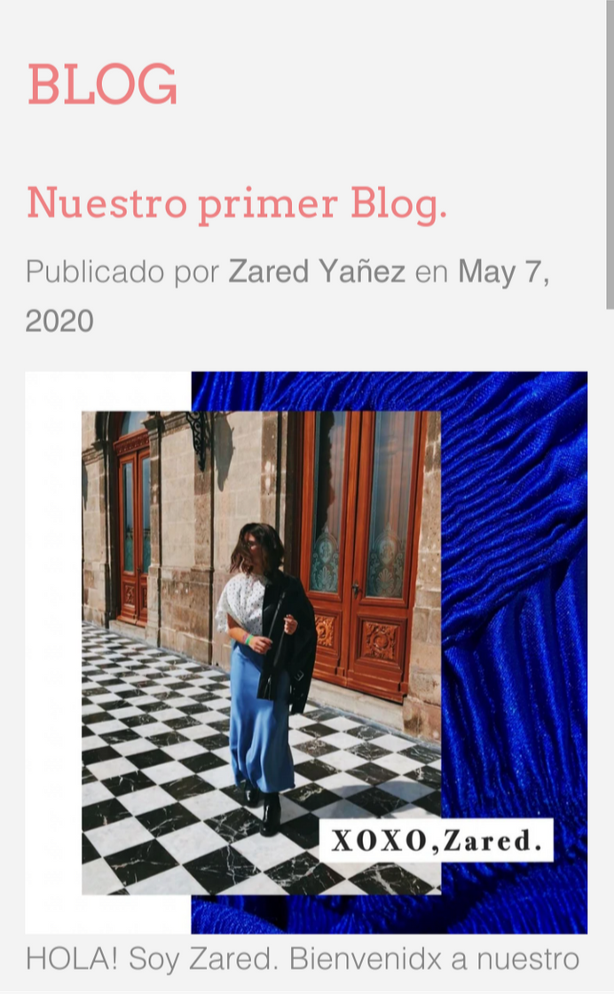 Fashion Anuncio de su primer blog para nada a Lola