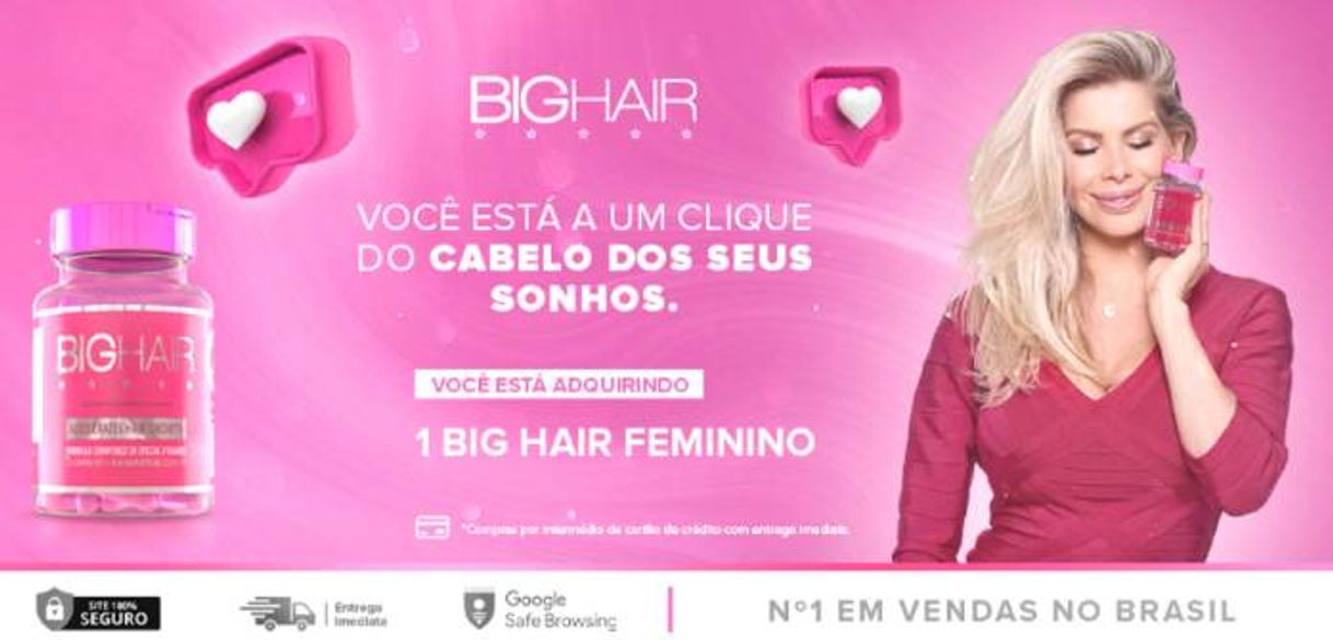 Fashion Big hair feminino, para crescimento capilar!! 