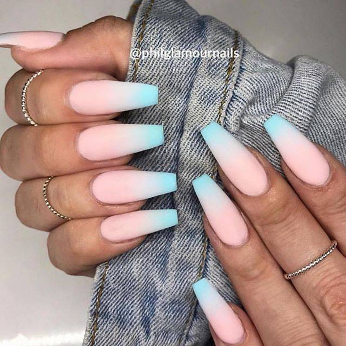 Fashion unhas degrade ☁️