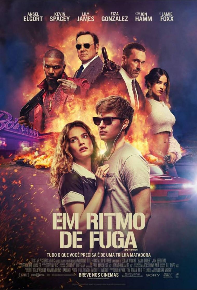 Moda Filme "Em ritmo de fuga" 🚗 