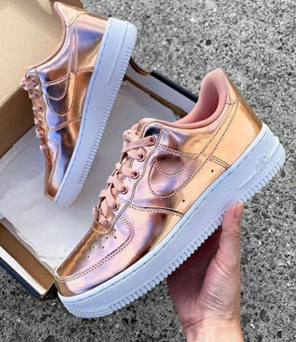 Moda Tênis Nike Air Force Rosegold 