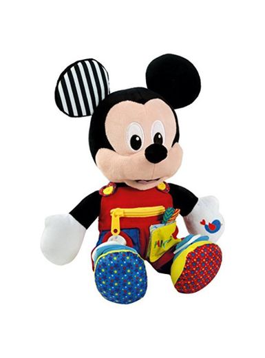 Baby Clementoni- Mickey Peluche Primeros apredizajes37x26 Mouse aprendizajes, Multicolor