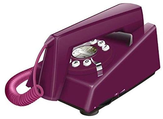 Geemarc Telecom Retro Trimline - Teléfono fijo retro, color violeta