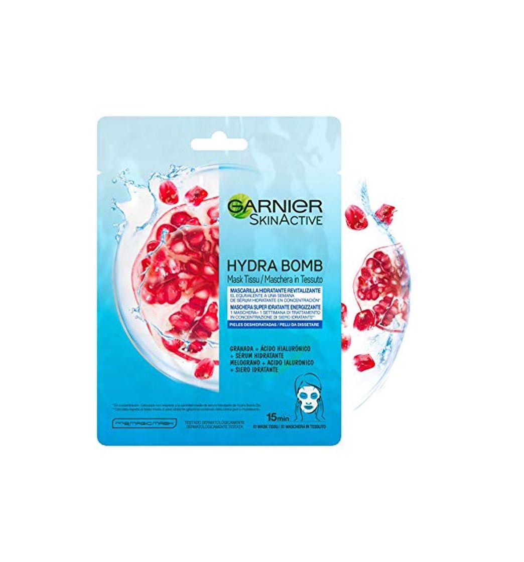 Social Garnier Skin Active Mask Tissu Mascarilla de Tela Hydra Bomb Hidratante Energizante