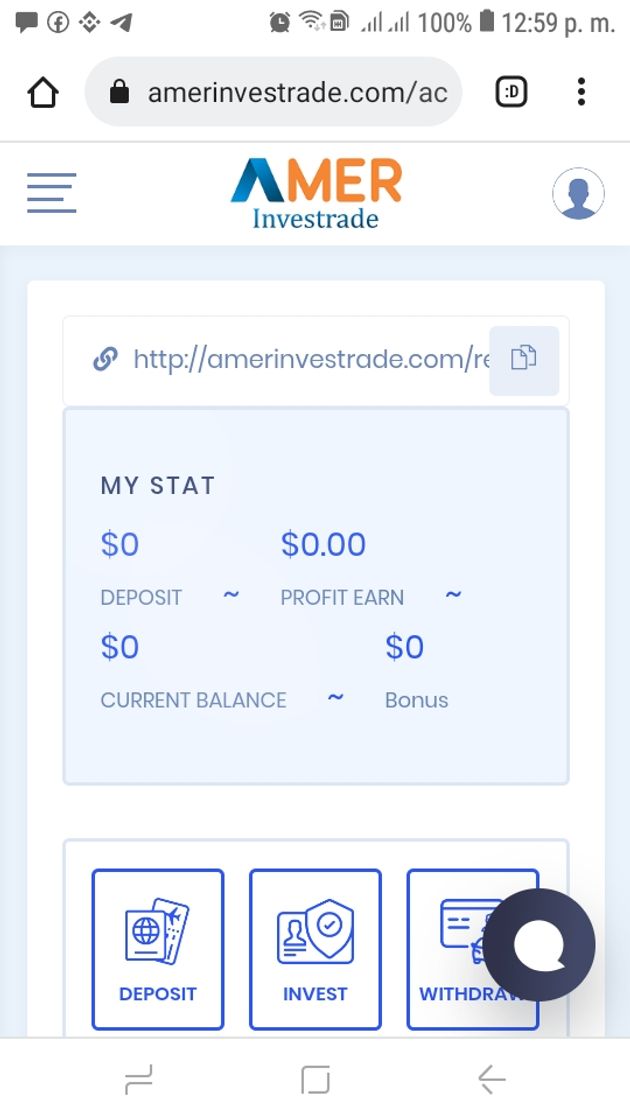 App Sign up | Amerinvestrade