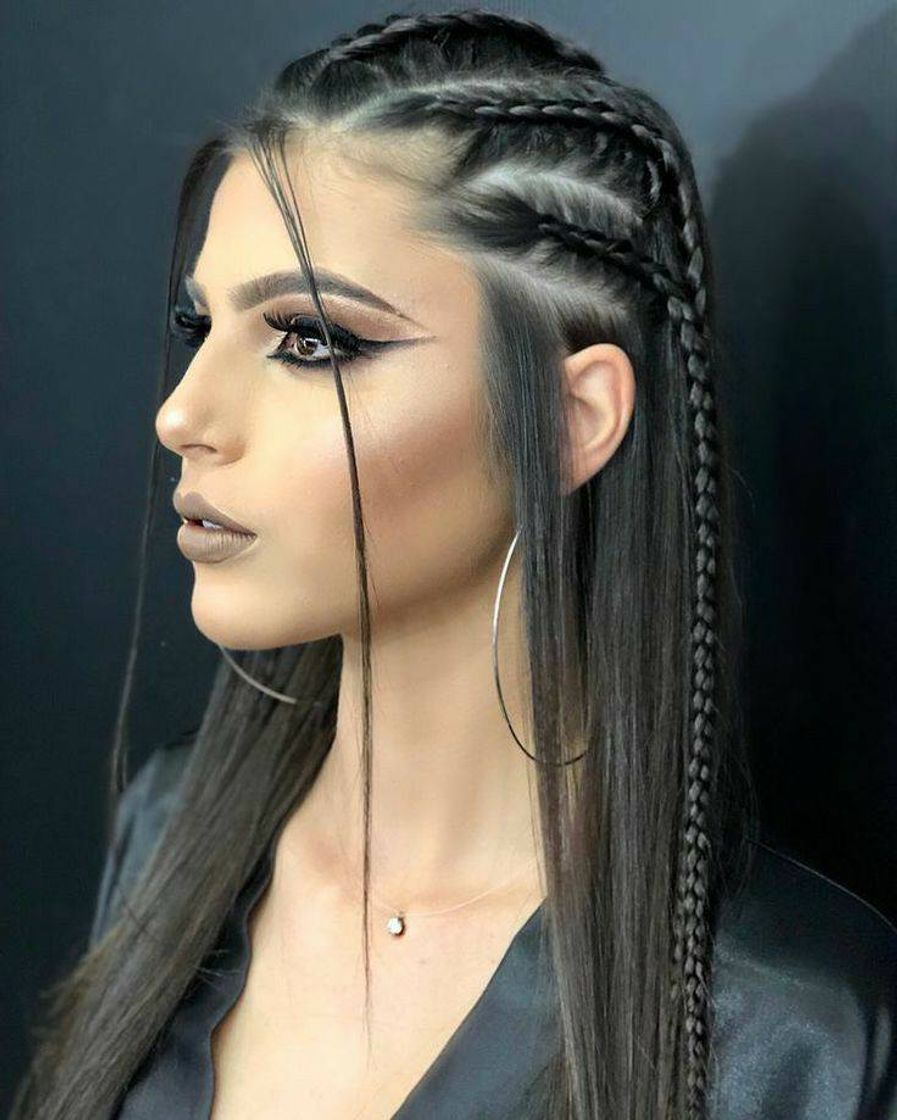 Fashion Penteado cabelo liso 