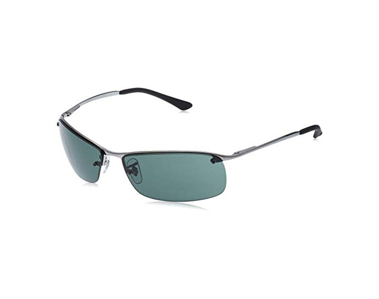 Moda Rayban - Gafas de sol Rectangulares RB3183 Top Bar, Grey