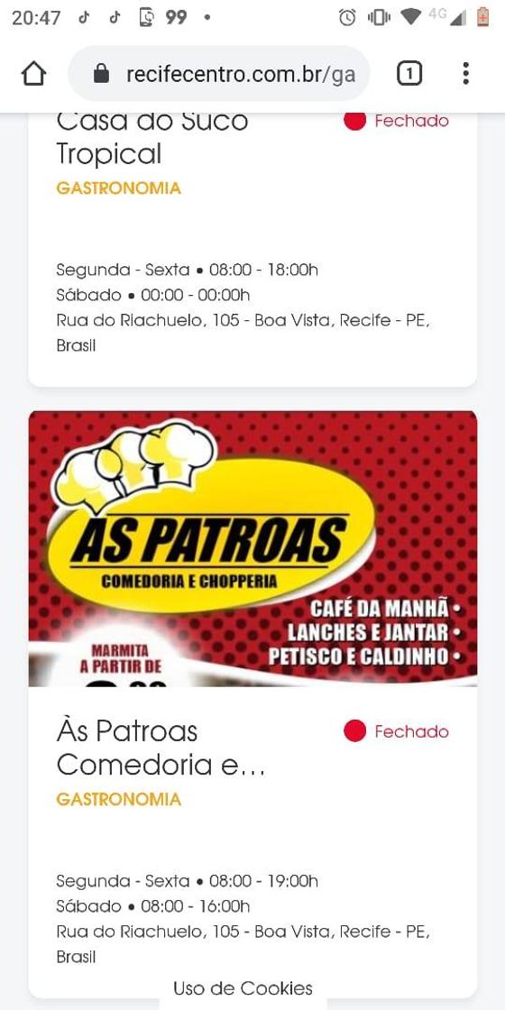 Restaurants As Patroas