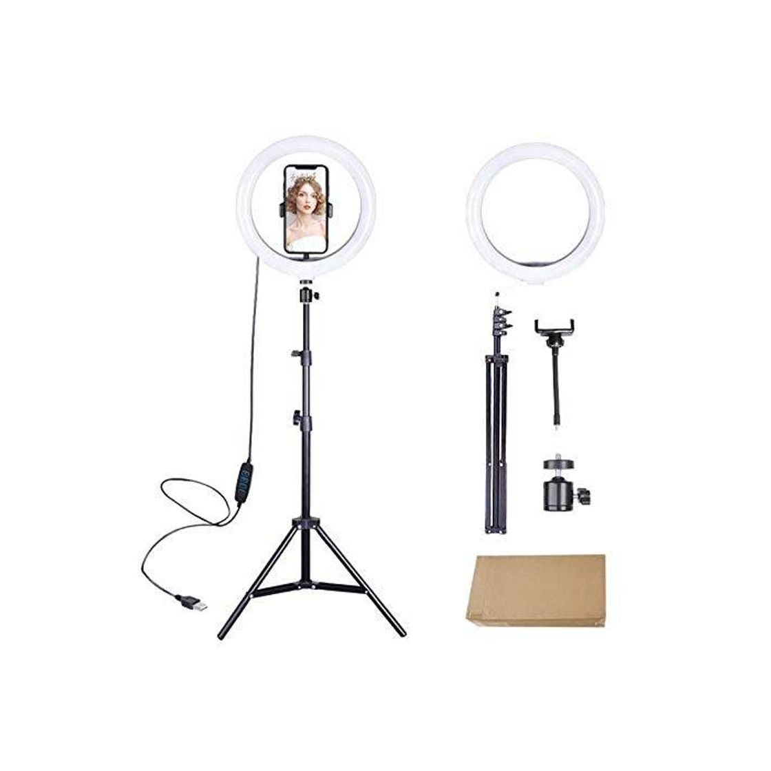 Productos Kit Completo Ring Light Com Tripé Dimmer Youtuber Selfie Pro