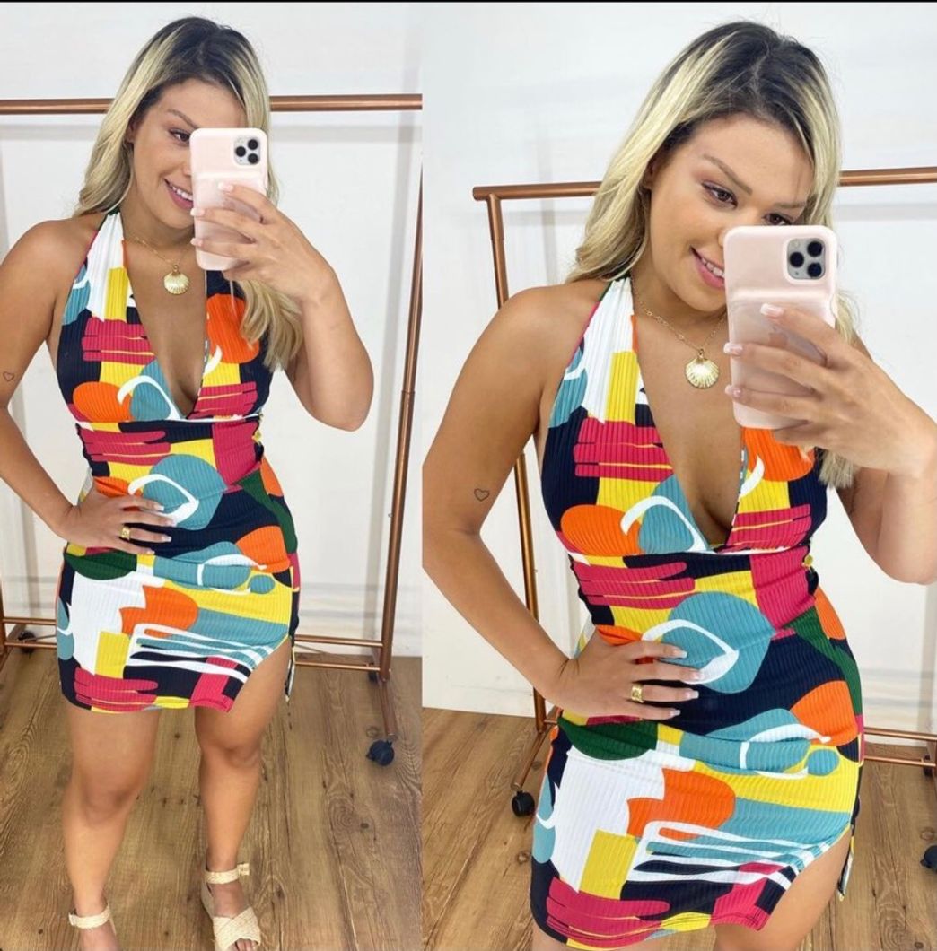 Fashion Vestidinho canelado para o verão