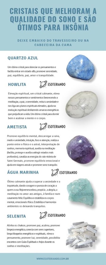 Moda Infográfico de cristais 