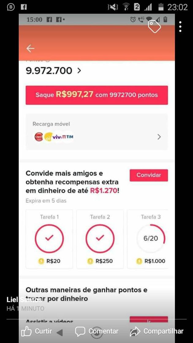 Videojuegos Tik Tok  tá pagando muito para todos que usa meu código o de