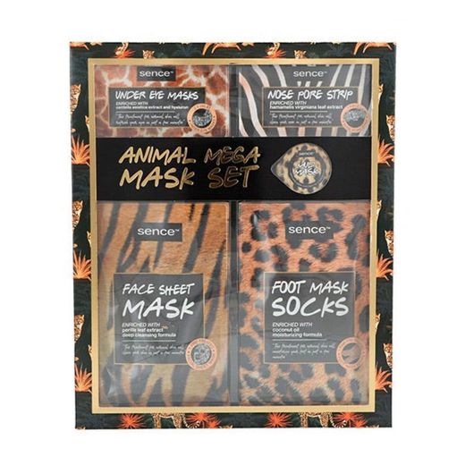 Animal Mega Mask Set SENCE BEAUTY Pack de 5 mascarillas para