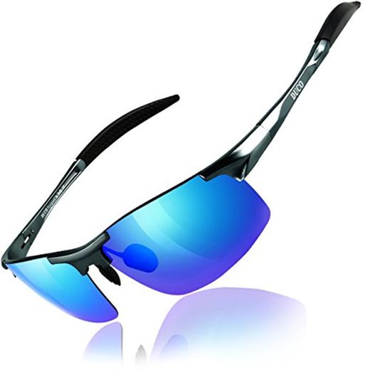 Duco Gafas de sol deportivas polarizadas para hombre con ultraligero y marco