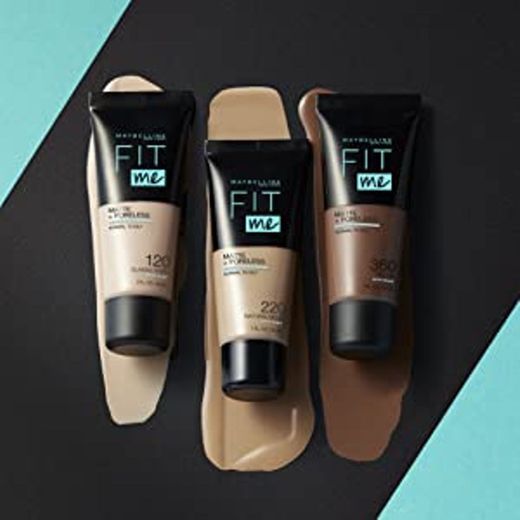 Maybelline Base de maquillaje Fit Me Mate & poreless 350 Caramel