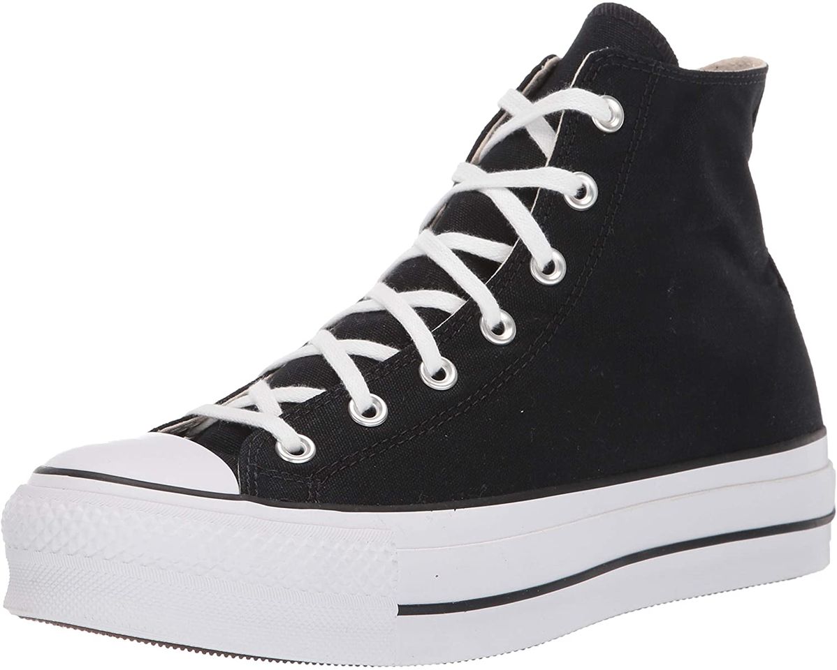 Moda Converse Chuck Taylor CTAS Lift Hi, Zapatillas para Mujer, Blanco