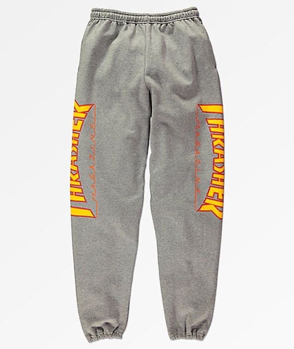 Moda Thrasher Flame Grey Sweatpants