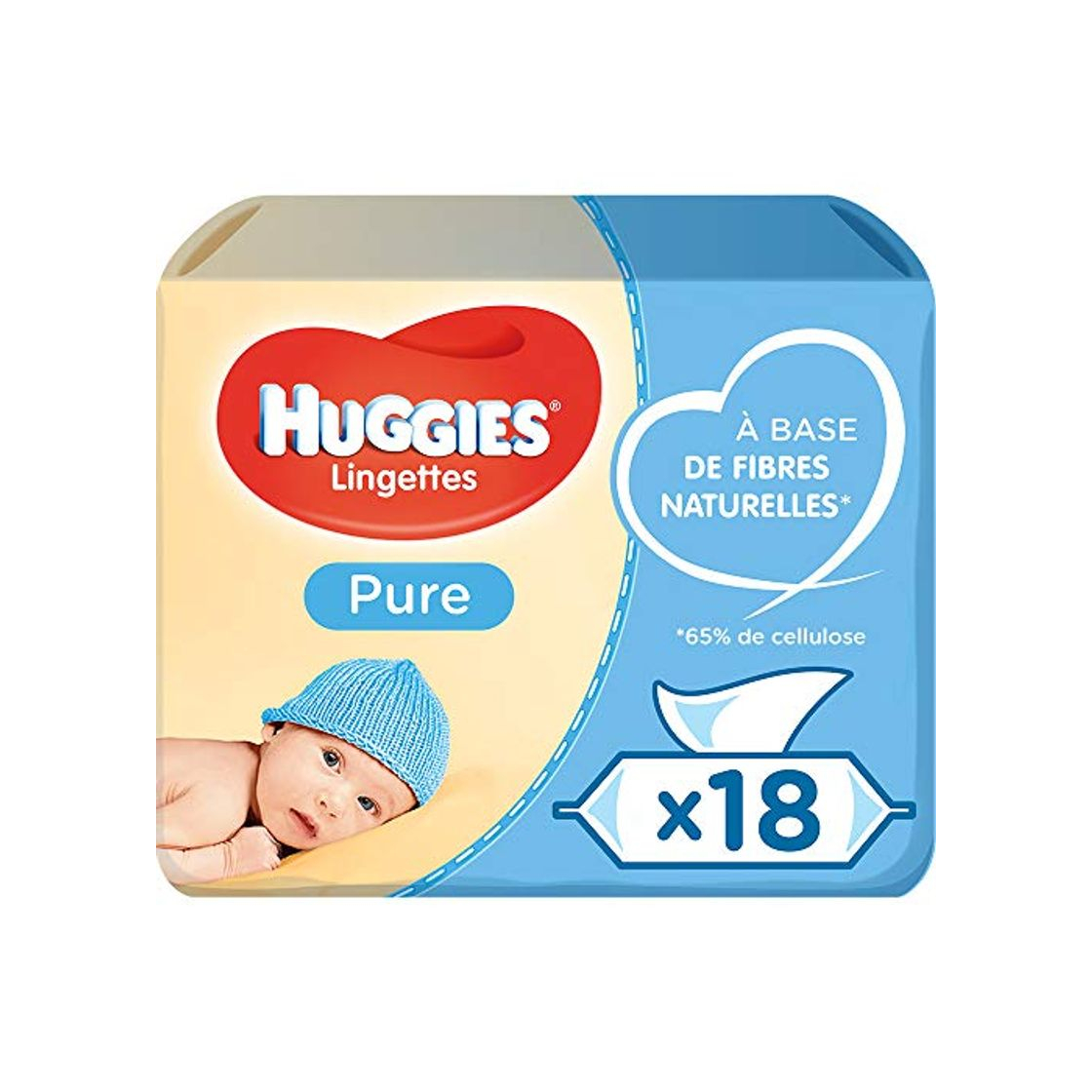 Product Huggies Pure Toallitas para Bebé - 18 paquetes de 56 unidades