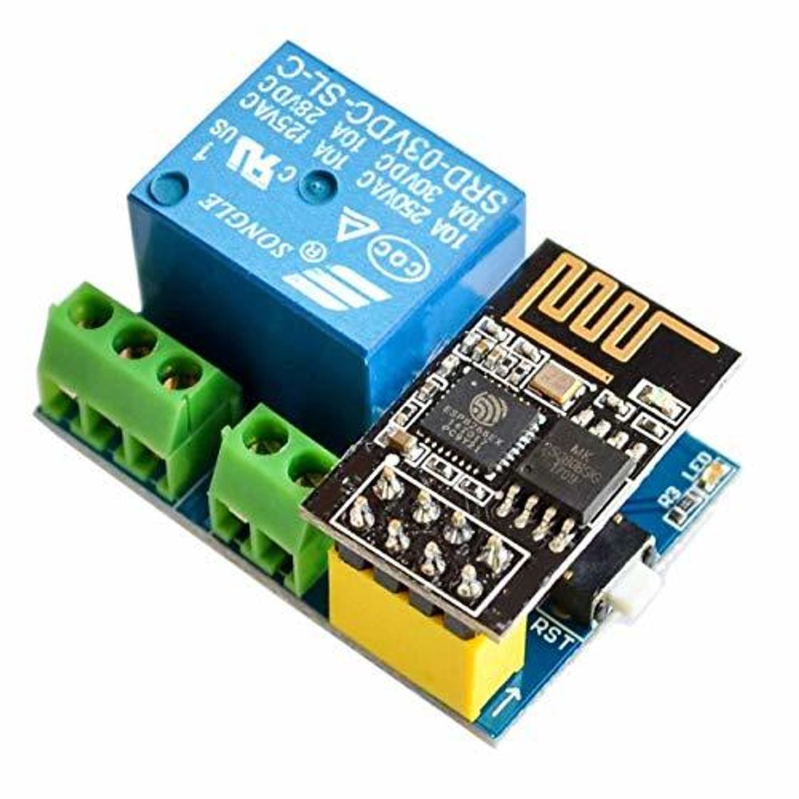 Electrónica IZOKEE ESP8266 Relé con ESP8266 ESP-01S Series WiFi Transmisor-Receptor Módulo para Arduino