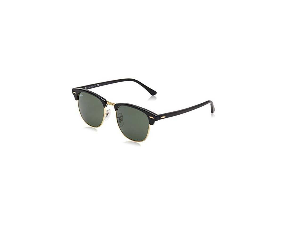 Fashion Ray-Ban Clubmaster RB3016 W0365 - Gafas de sol para hombre, Negro