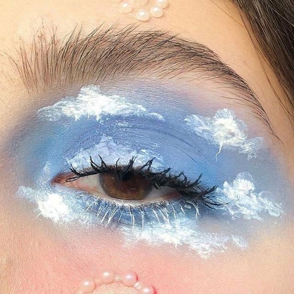 Moda 💙 cute cloud makeup 💙