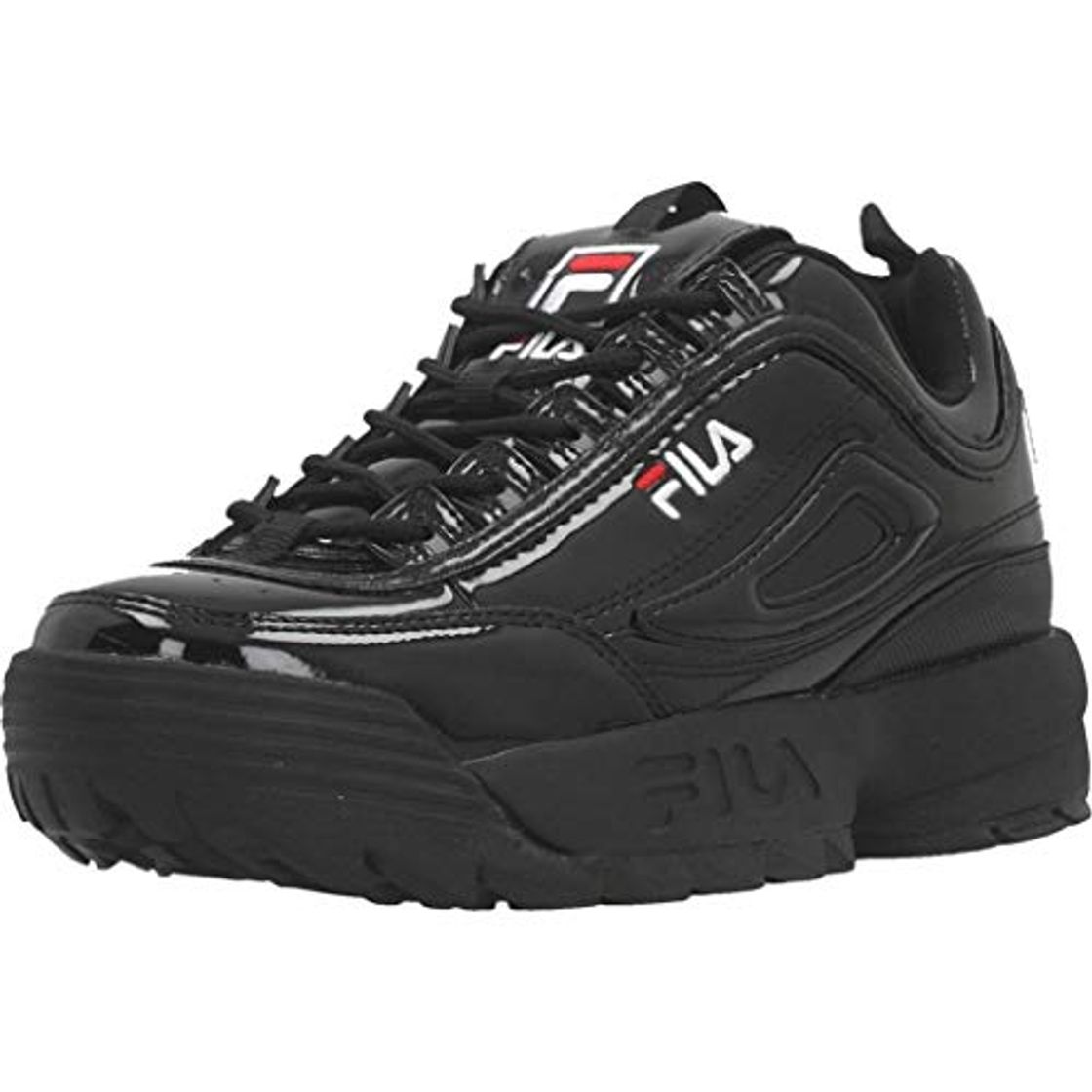 Fashion Zapatillas de Mujer Sneakers FILA Disruptor P Low WMN en Cuero Negro