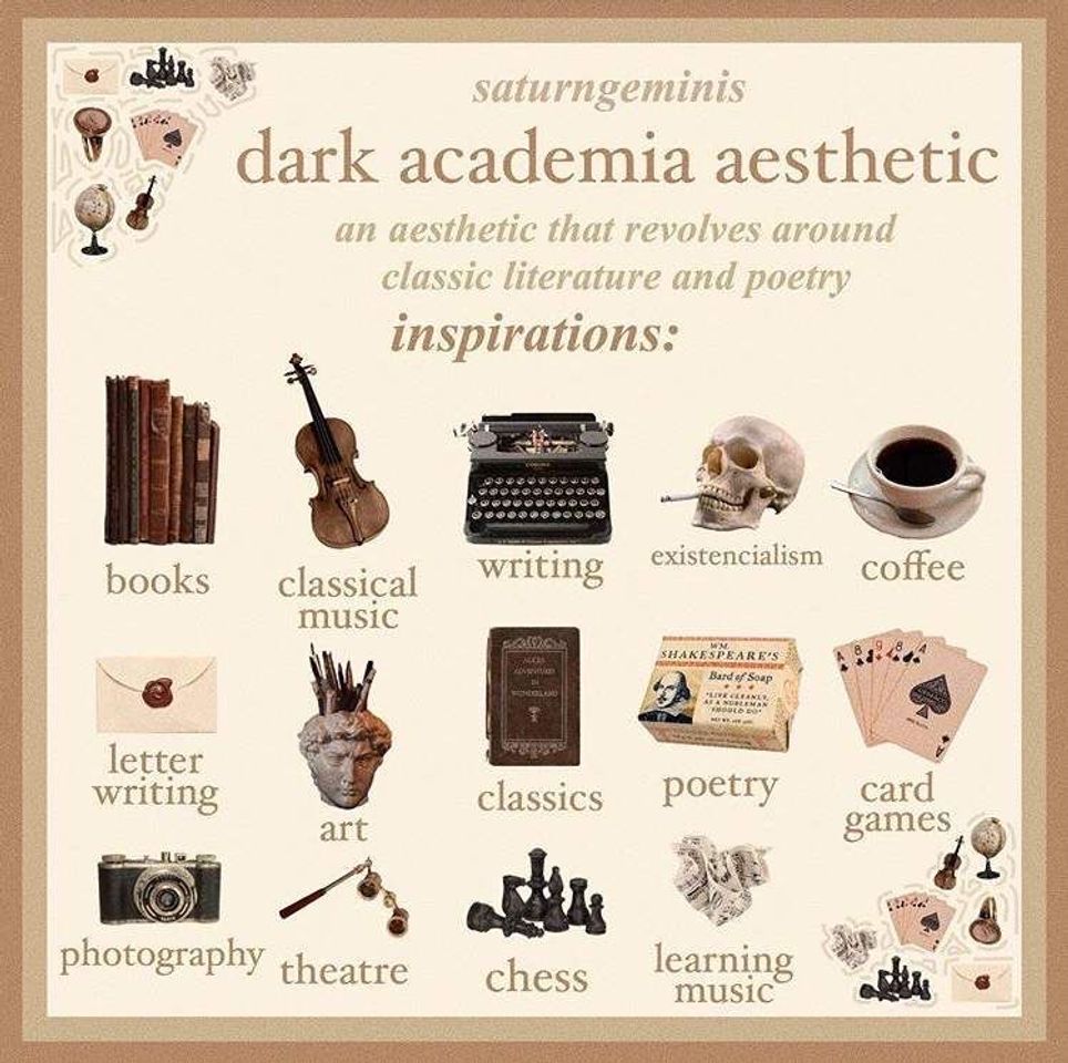 Fashion Dark academia 