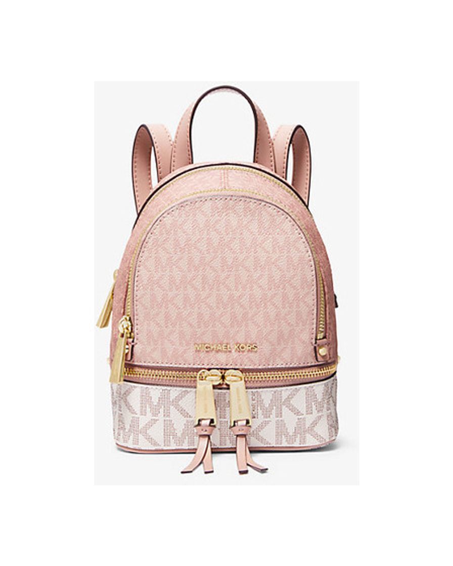Social Rhea Mini Color-Block Logo Backpack