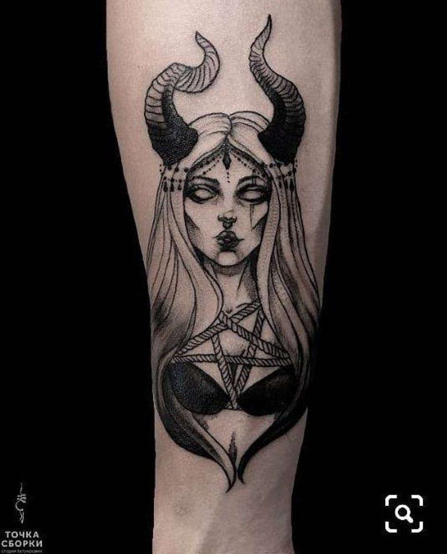 Fashion Witch Tattoo