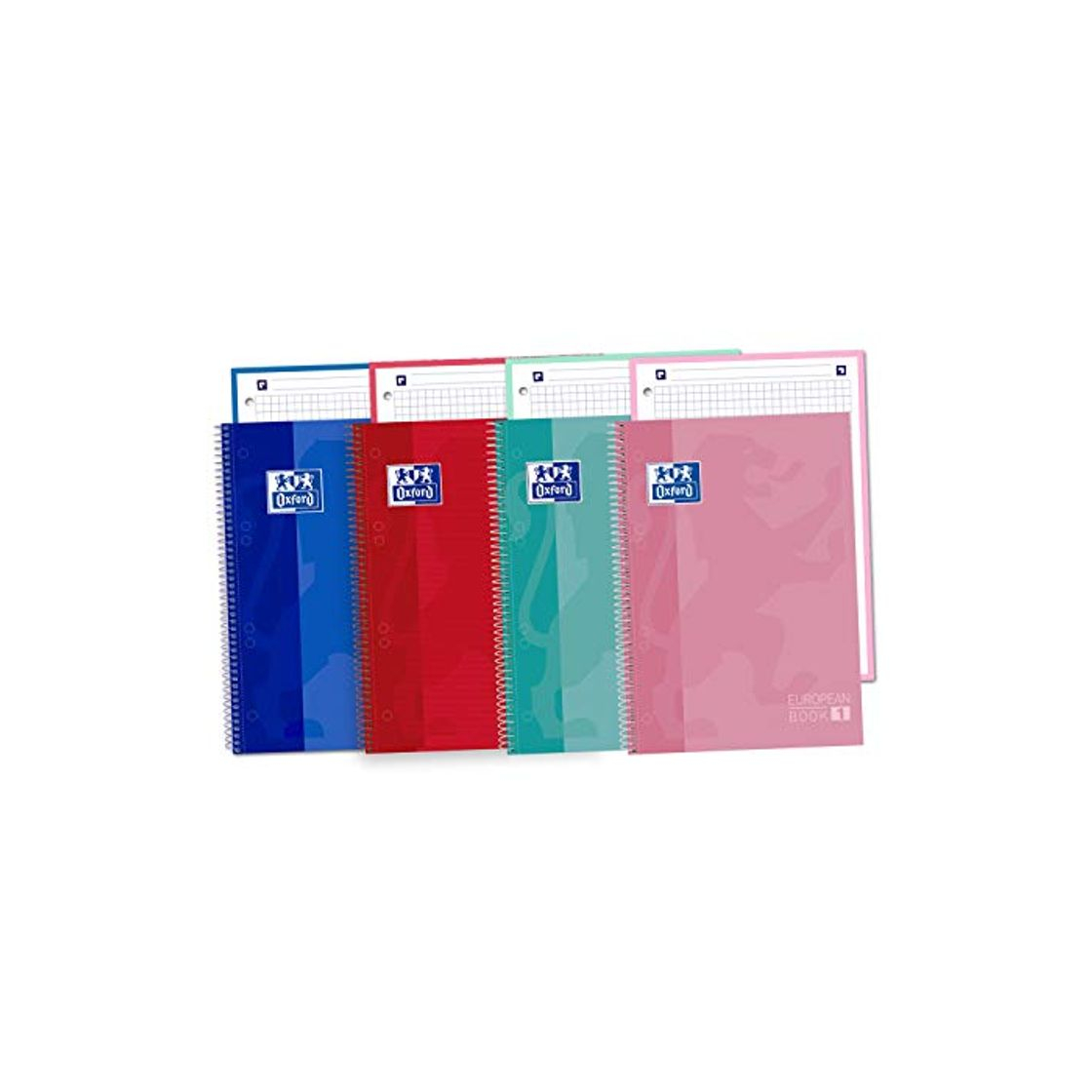 Social Oxford Classic - Juego de 5 cuadernos espiral de tapa extradura