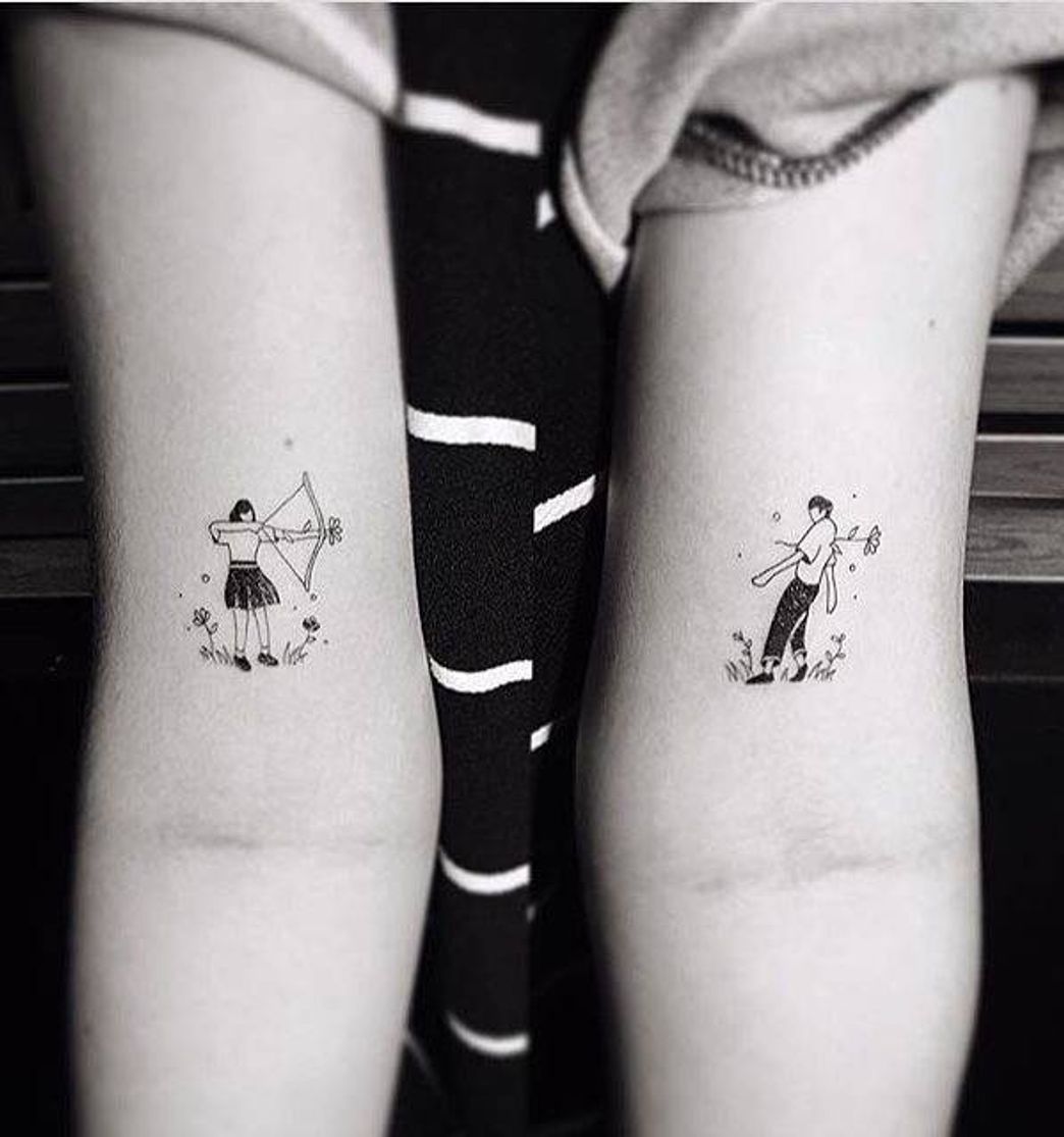 Moda Inspiração de tatuagens de casal