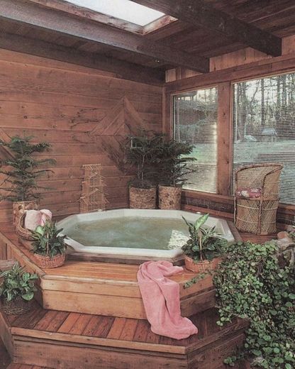 bathtub in a woody place