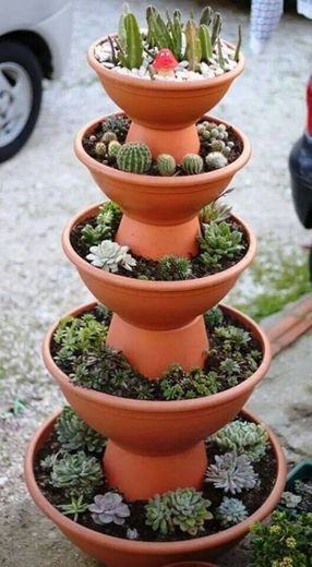 Torre de vasos para plantas 