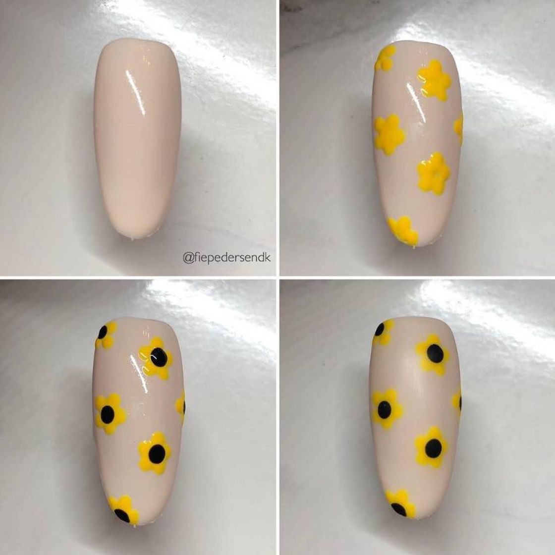 Fashion Sunflower nail