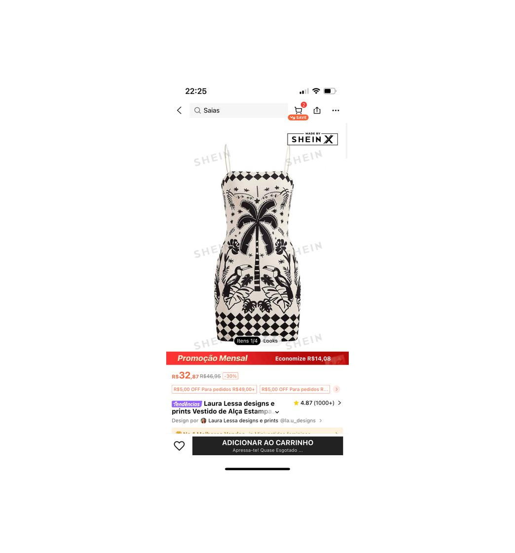 Social Vestido preto colado 