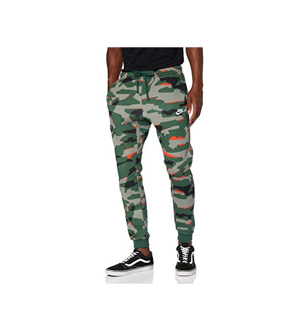 Fashion NIKE M NSW Club Camo JGGR BB Pantalones, Hombre, fir