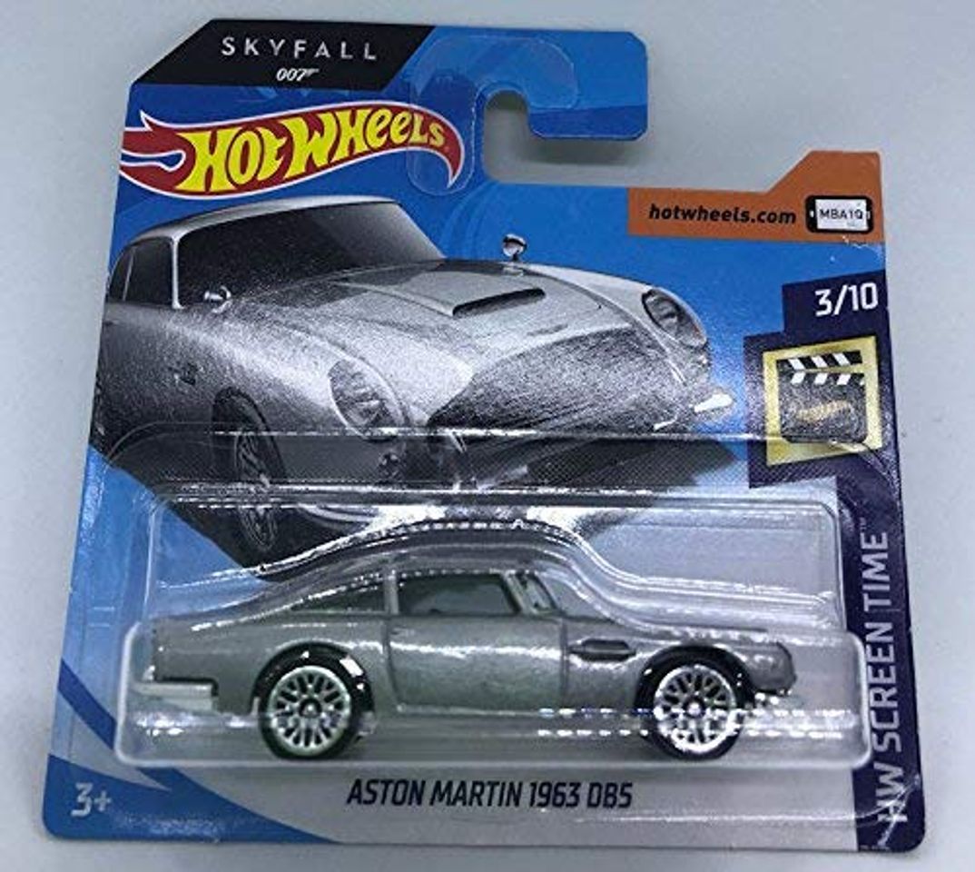 Product Hot Wheels 2018 Aston Martin 1963 DB5 Silver 3/10 HW Screen Time