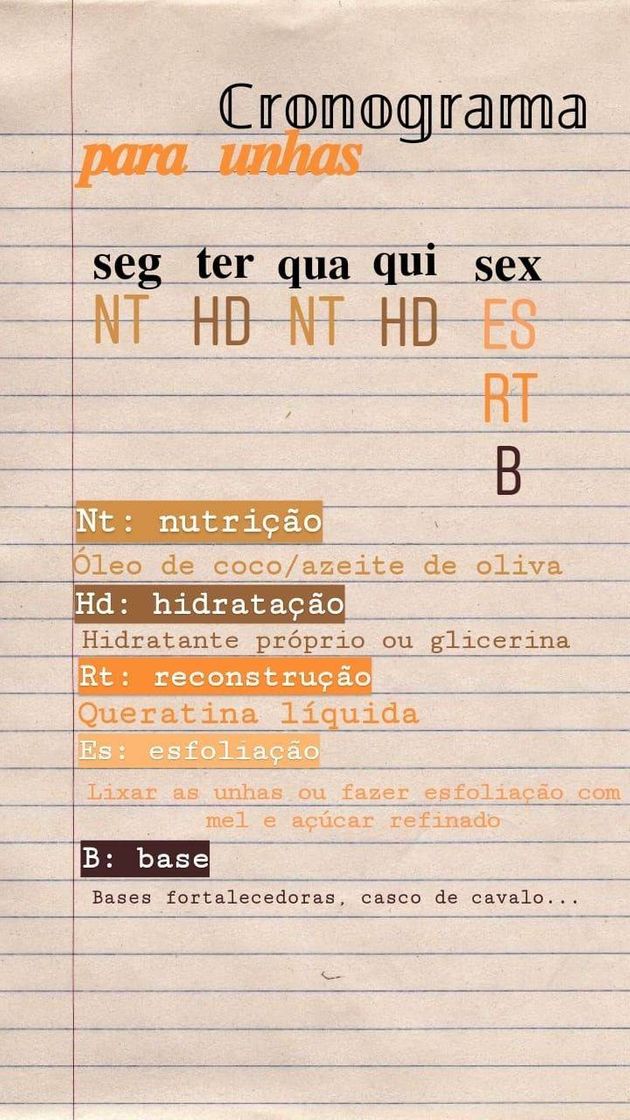 Social cronograma •unhas•